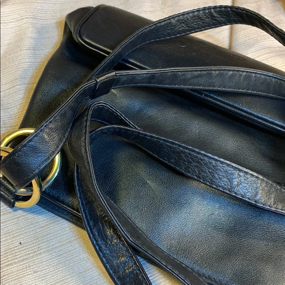 Paloma Picasso Made in Italy leather EVC rare bag